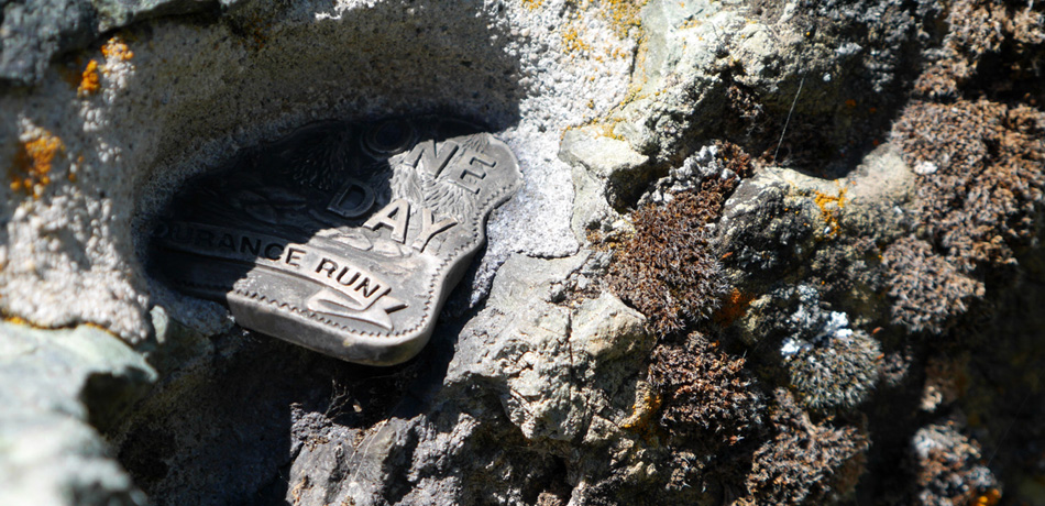 "WSER Monument at Michigan Bluff - on the Western States 100 Course."